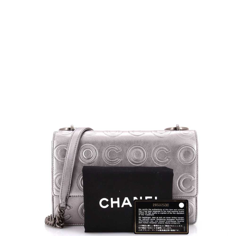 CHANEL Cocoallover Flap Bag Embossed Calfskin Sma… - image 2