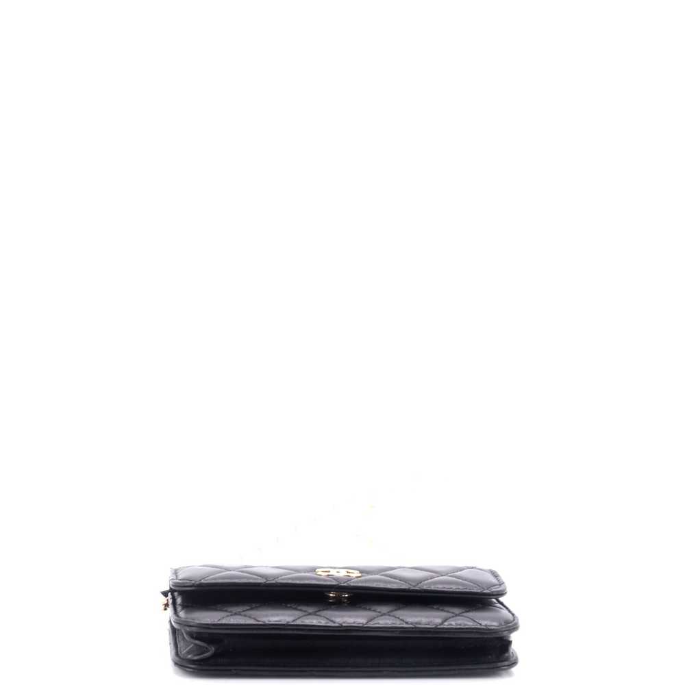 CHANEL Pearl Strap Clutch with Chain Quilted Calf… - image 5