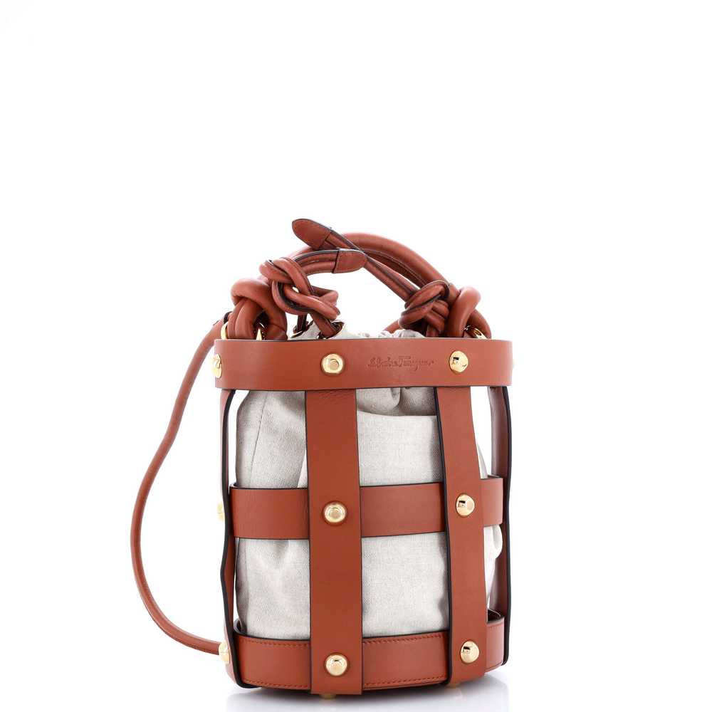 Salvatore Ferragamo Cage Bucket Bag Leather Small - image 2