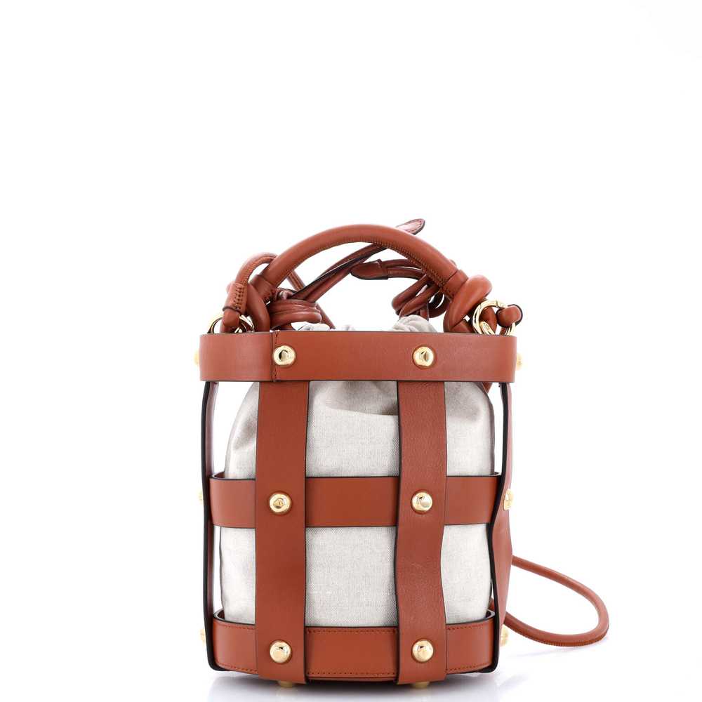 Salvatore Ferragamo Cage Bucket Bag Leather Small - image 3