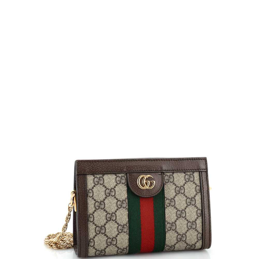 GUCCI Ophidia Chain Shoulder Bag GG Coated Canvas… - image 2