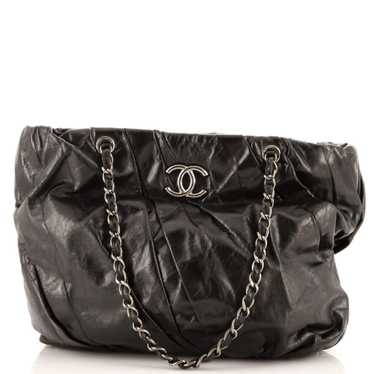 CHANEL Twisted Tote Glazed Calfskin Medium