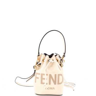 FENDI Logo Mon Tresor Bucket Bag Leather Mini