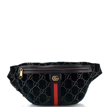 GUCCI Ophidia Zip Belt Bag GG Velvet