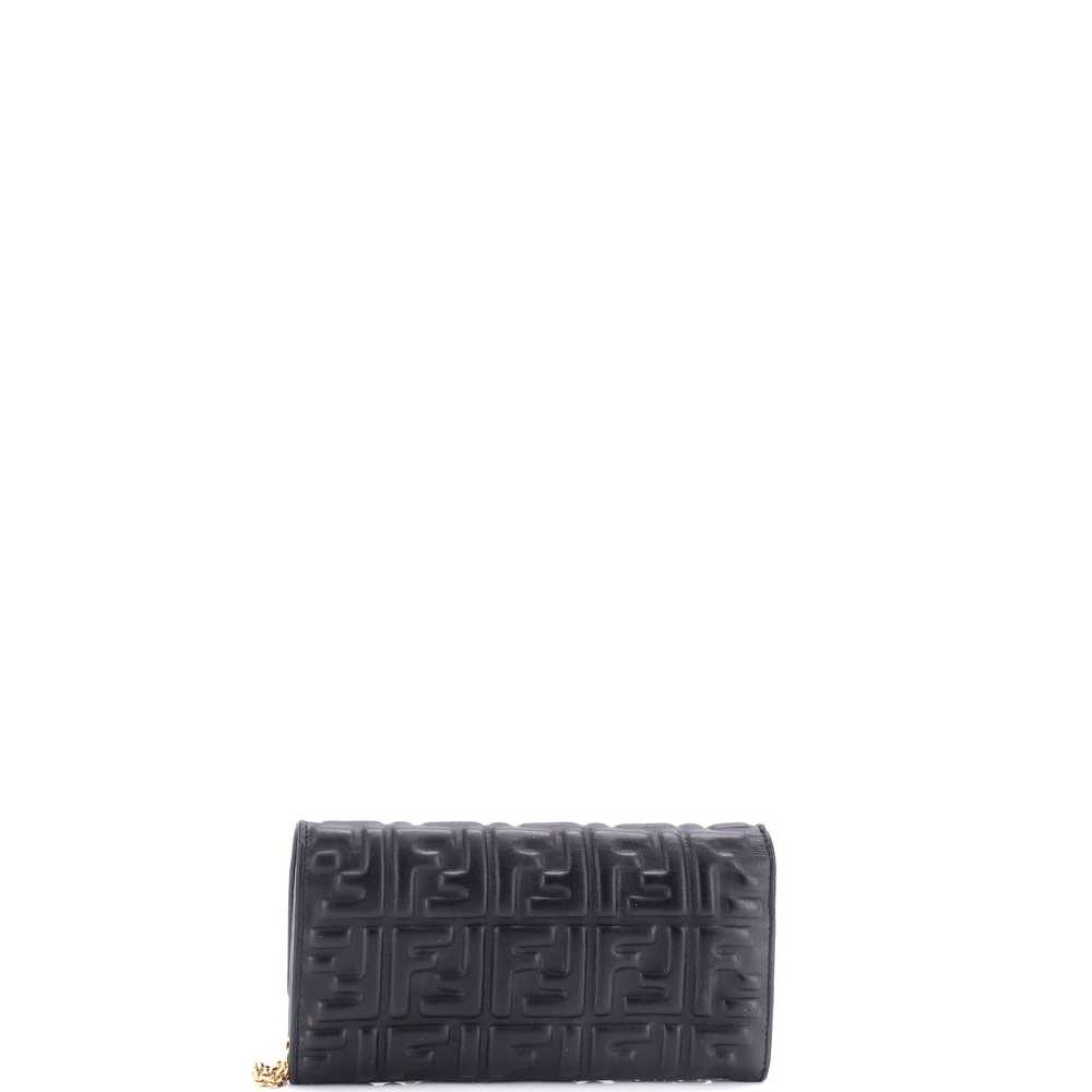 FENDI Baguette Continental Wallet on Chain Zucca … - image 3