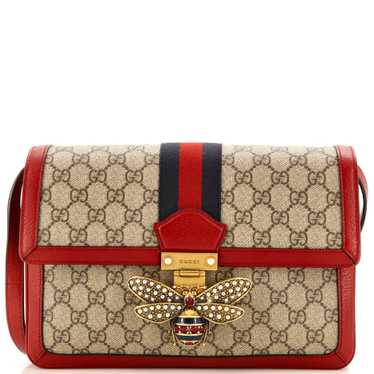 GUCCI Queen Margaret Shoulder Bag GG Coated Canvas