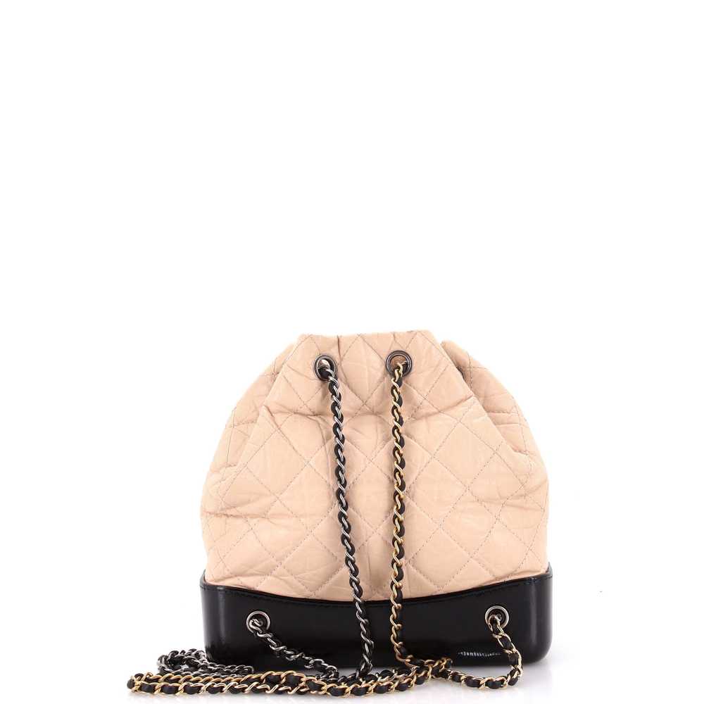 CHANEL Gabrielle Backpack Quilted Aged Calfskin S… - image 3