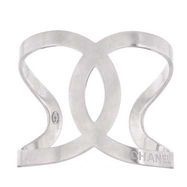 CHANEL CC Cut-Out Cuff Bracelet