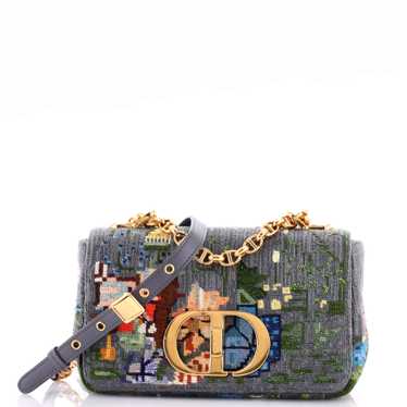 Christian Dior Caro Bag Embroidered Canvas Small