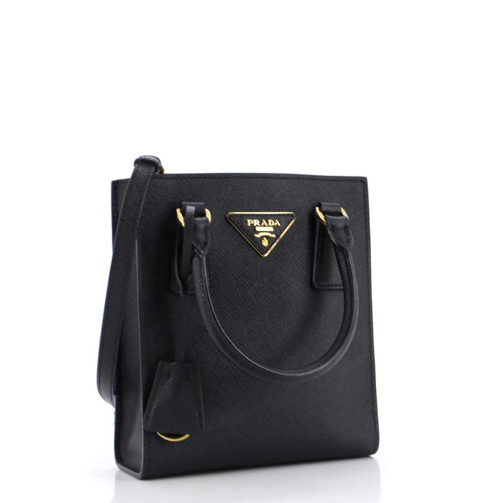 PRADA Convertible Open Tote Saffiano Leather Mini - image 2