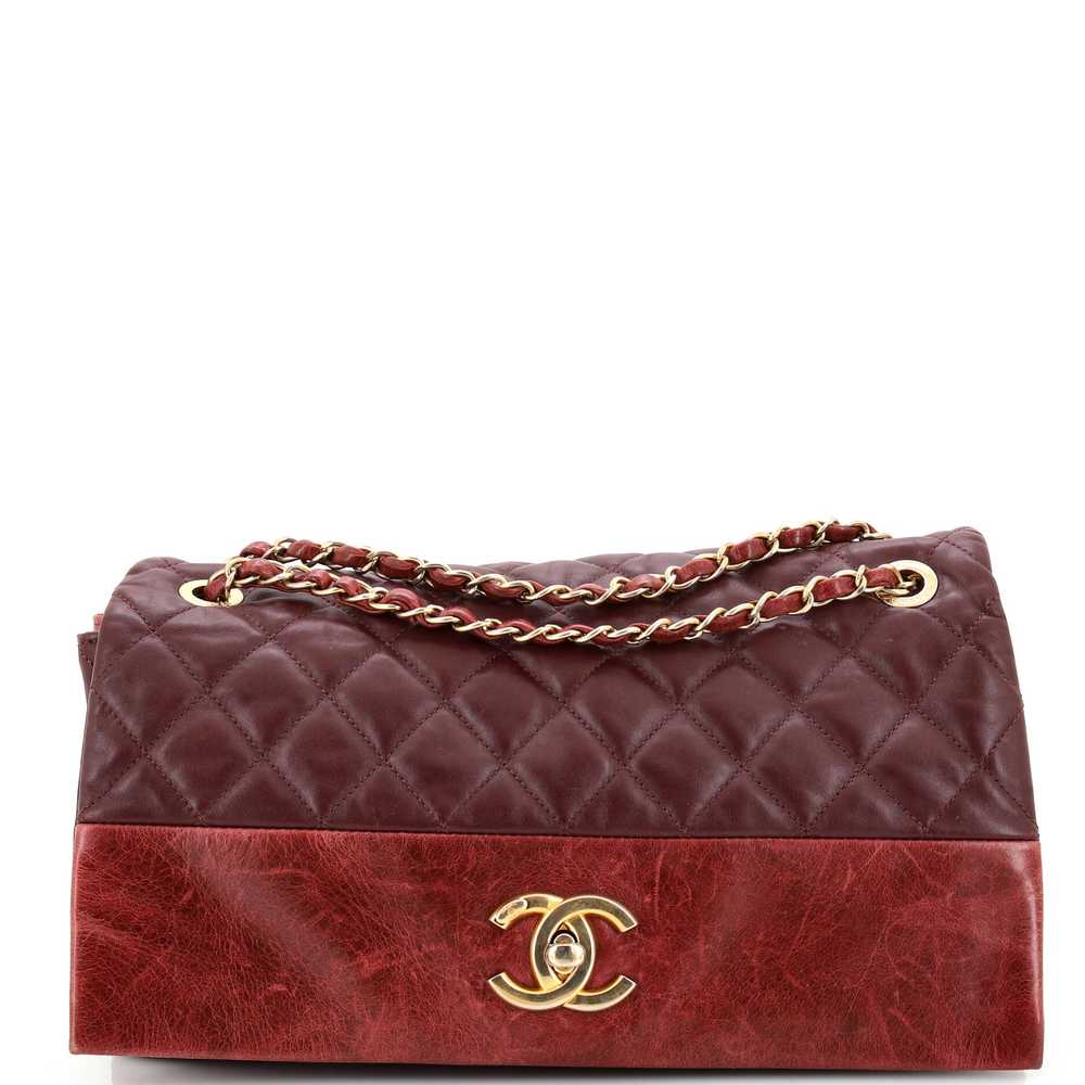 CHANEL Soft Elegance Flap Bag Quilted Distressed … - image 1