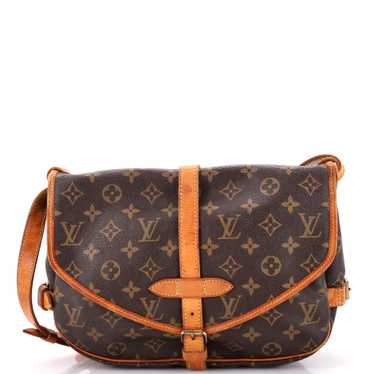 Louis Vuitton Saumur Handbag Monogram Canvas 30