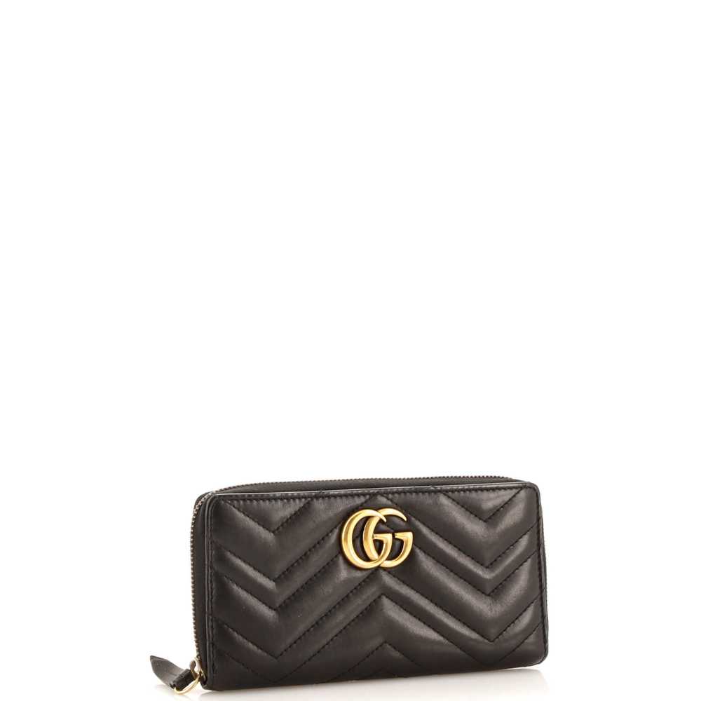 GUCCI GG Marmont Zip Around Wallet Matelasse Leat… - image 2