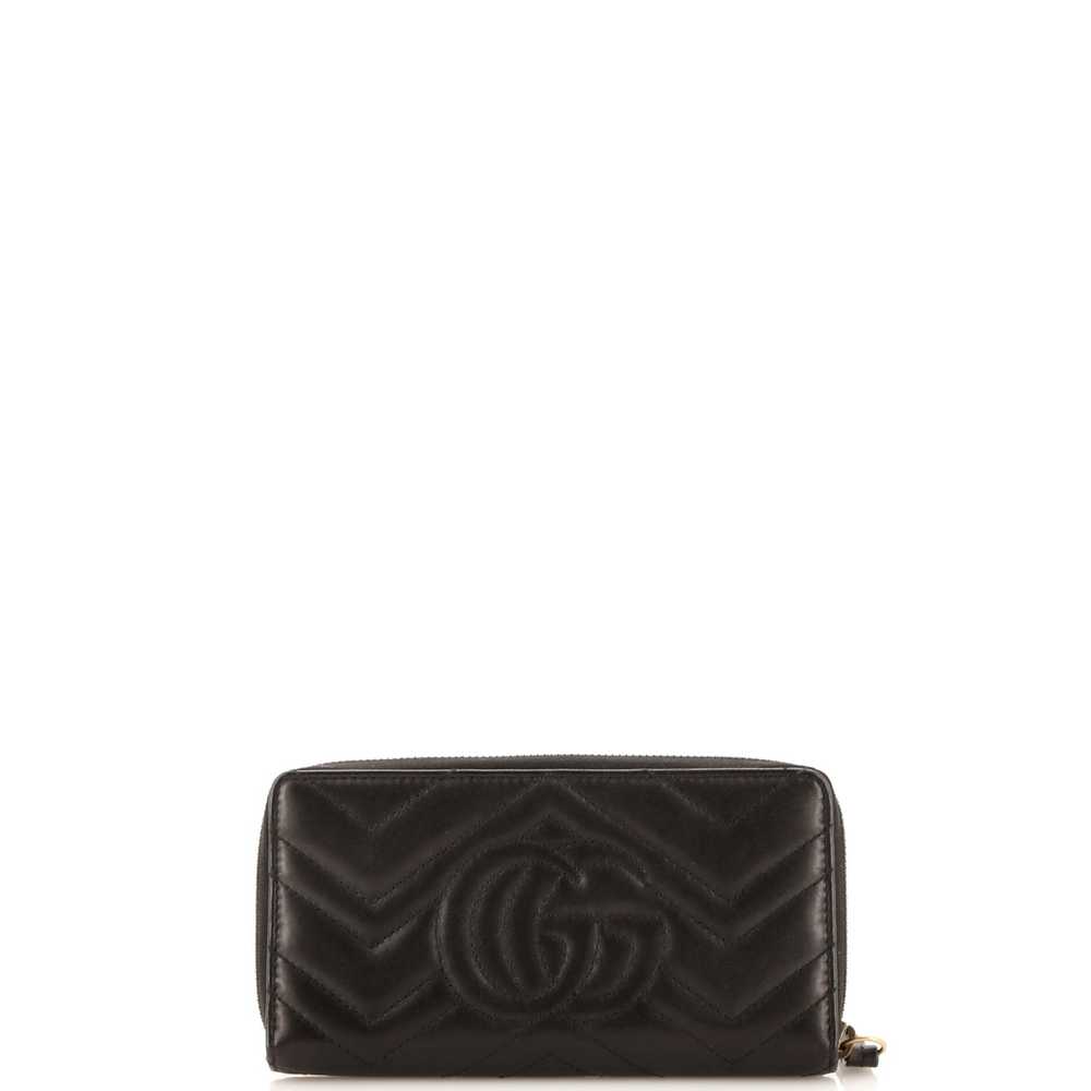 GUCCI GG Marmont Zip Around Wallet Matelasse Leat… - image 3