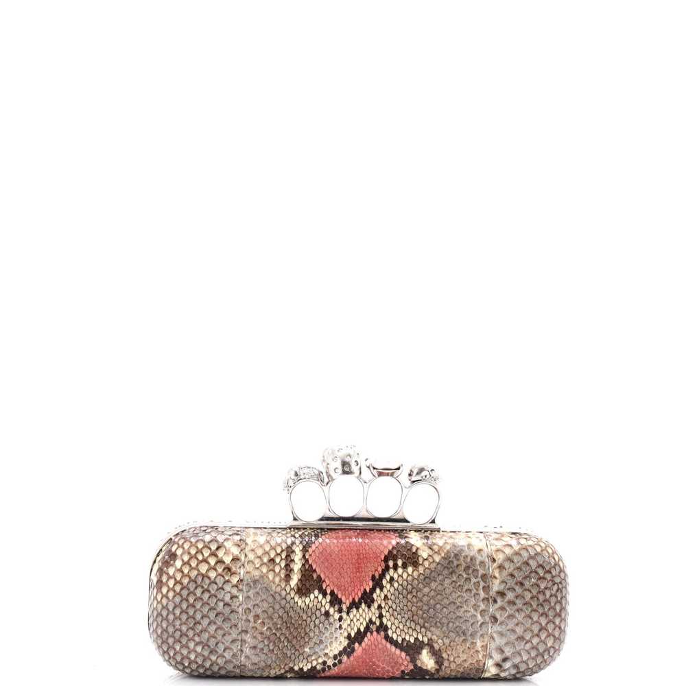 Alexander McQueen Knuckle Box Clutch Python Long - image 3