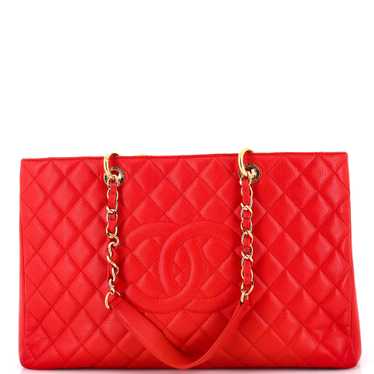 CHANEL Grand Shopping Tote Quilted Caviar XL