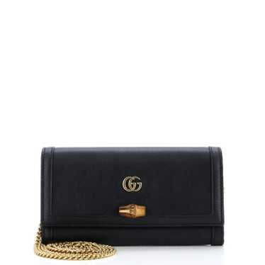 GUCCI Diana Wallet on Chain Leather