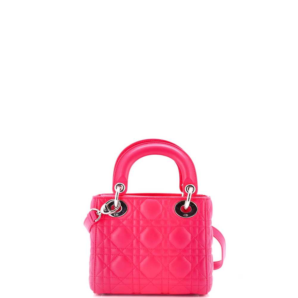 Christian Dior Lady Dior Bag Cannage Quilt Lambsk… - image 3