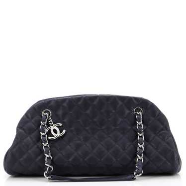 CHANEL Just Mademoiselle Bag Quilted Caviar Medium