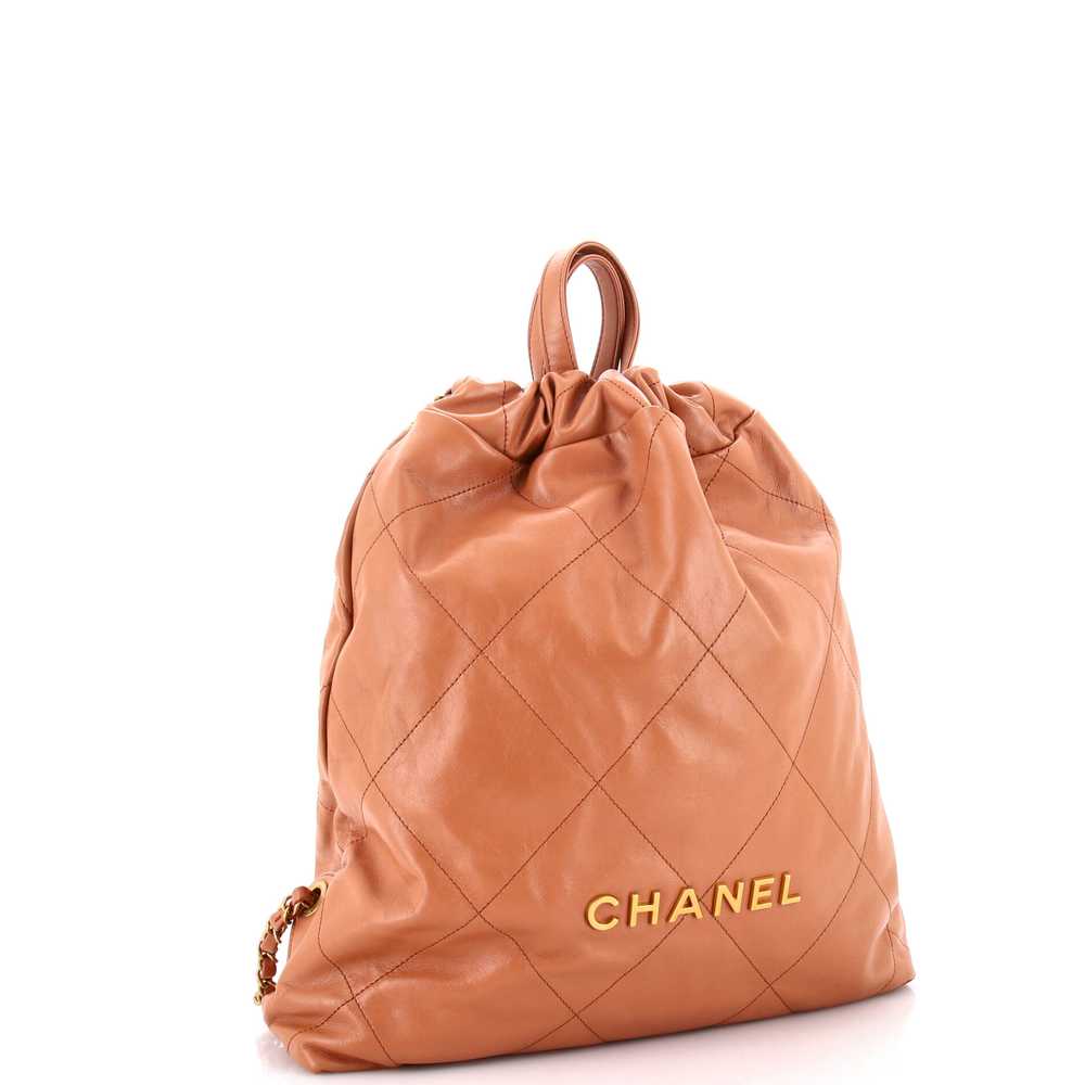 CHANEL 22 Chain Backpack Quilted Calfskin Large - image 2