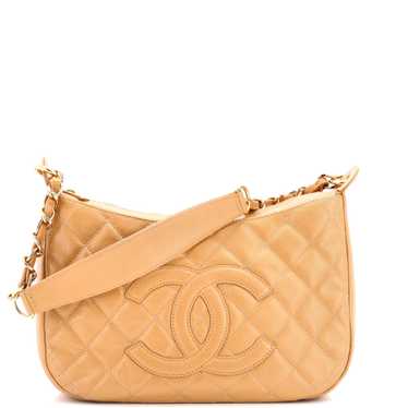 CHANEL Timeless CC Chain Shoulder Bag Quilted Cavi