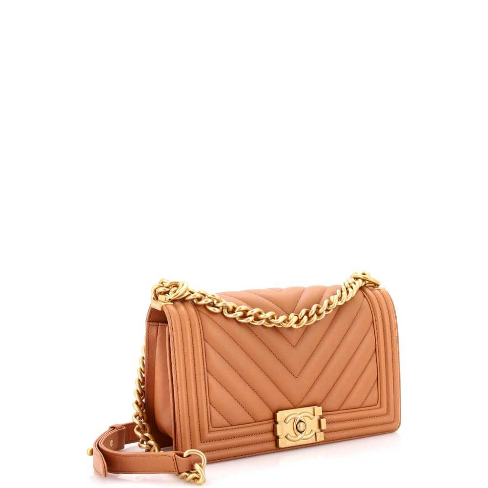 CHANEL Boy Flap Bag Chevron Calfskin Old Medium - image 2