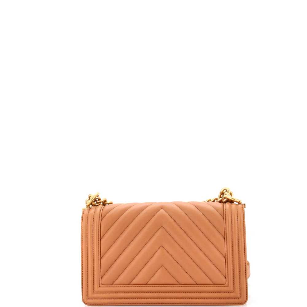 CHANEL Boy Flap Bag Chevron Calfskin Old Medium - image 3