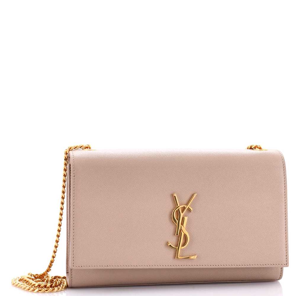 Saint Laurent Classic Monogram Crossbody Bag Grai… - image 2