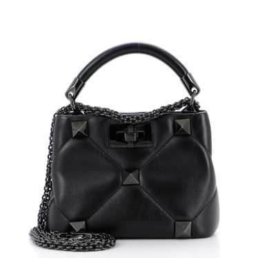 VALENTINO GARAVANI Roman Stud Top Handle Bag Quil… - image 1