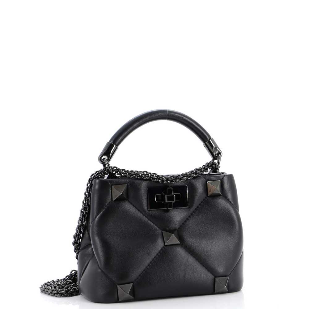 VALENTINO GARAVANI Roman Stud Top Handle Bag Quil… - image 2