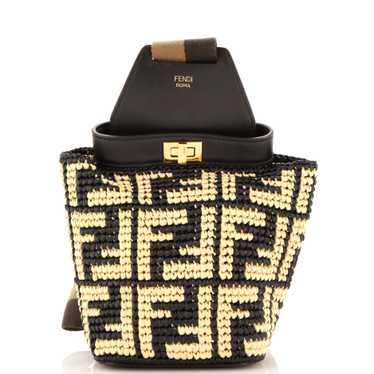 FENDI Guitar Bag Zucca Raffia Mini