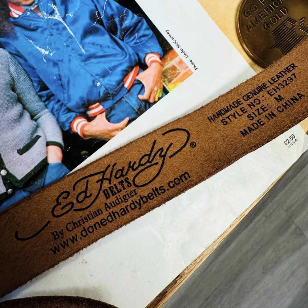 Ed Hardy × Vintage Vintage Ed Hardy Belt - image 3