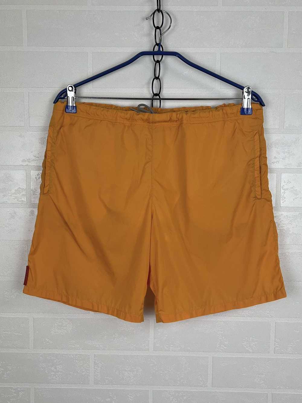 Prada PRADA MILANO Shorts Swim Red Tab Logo Nylon… - image 1