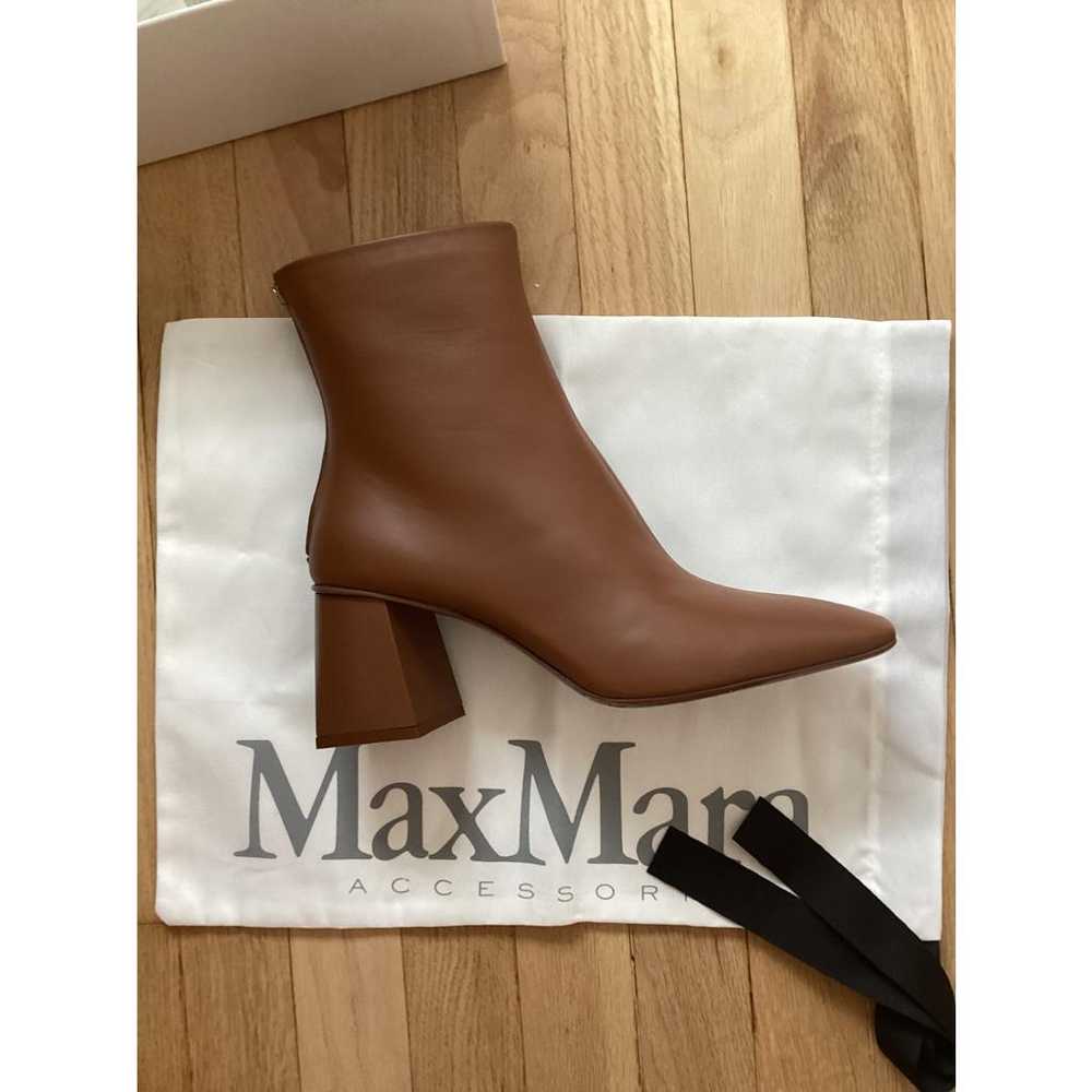 Max Mara Max Mara Atelier leather boots - image 2