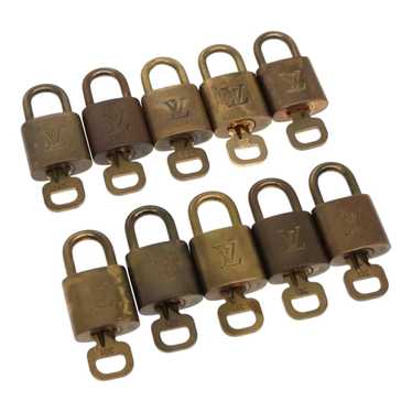 LOUIS VUITTON Padlock 10set metal Gold Tone LV Aut