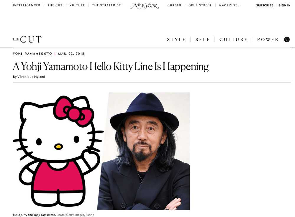 Yohji Yamamoto 2015 Yohji x Hello Kitty Pendant -… - image 6