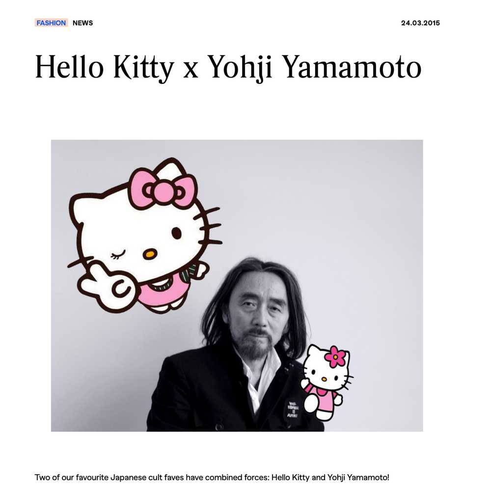 Yohji Yamamoto 2015 Yohji x Hello Kitty Pendant -… - image 7