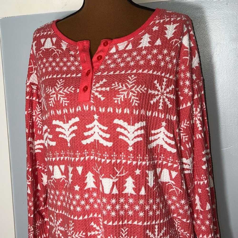 Other Joyspun, Thermal Holiday Long Sleeve Sleep … - image 3