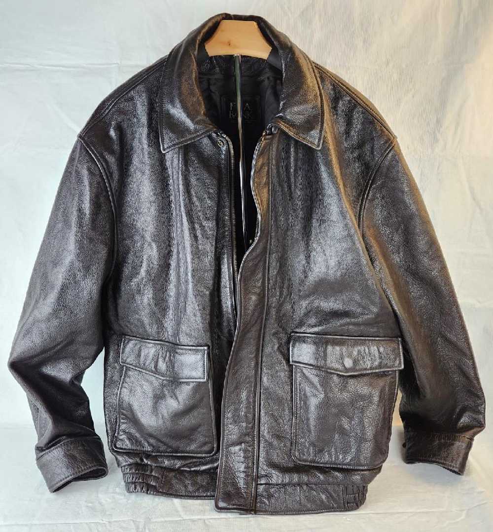 Quality Jos. A Bank Men's Leather Bomber Jacket w… - image 9