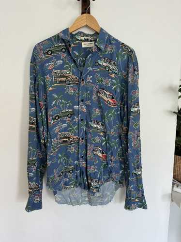 Saint Laurent Paris Cars Hawaii shirt