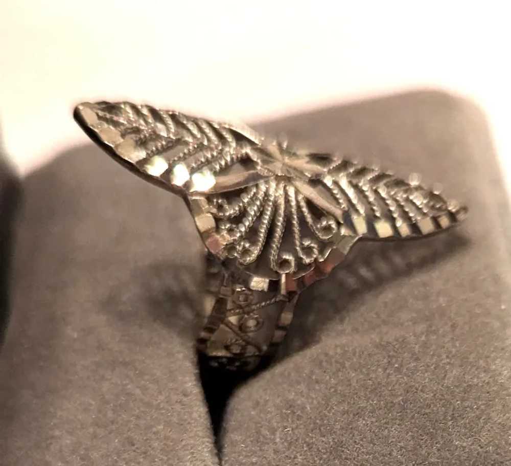 Sterling Silver Filigree Ring - image 2