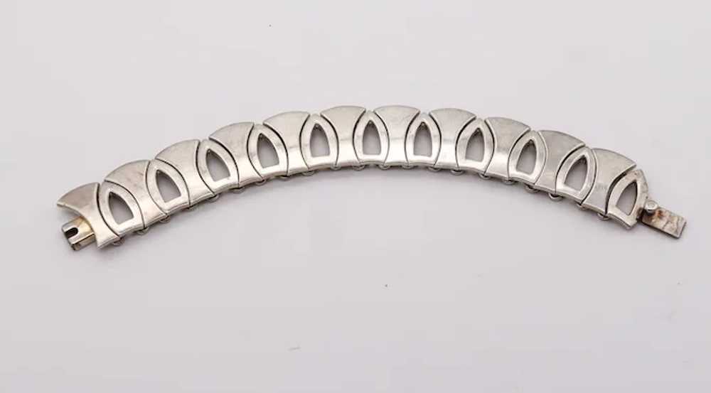 MEXICO 1970 Modernist Geometric Bracelet In Solid… - image 6