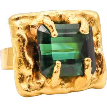 JEAN MAHIE Paris Rare Sculptural Cocktail Ring In… - image 1