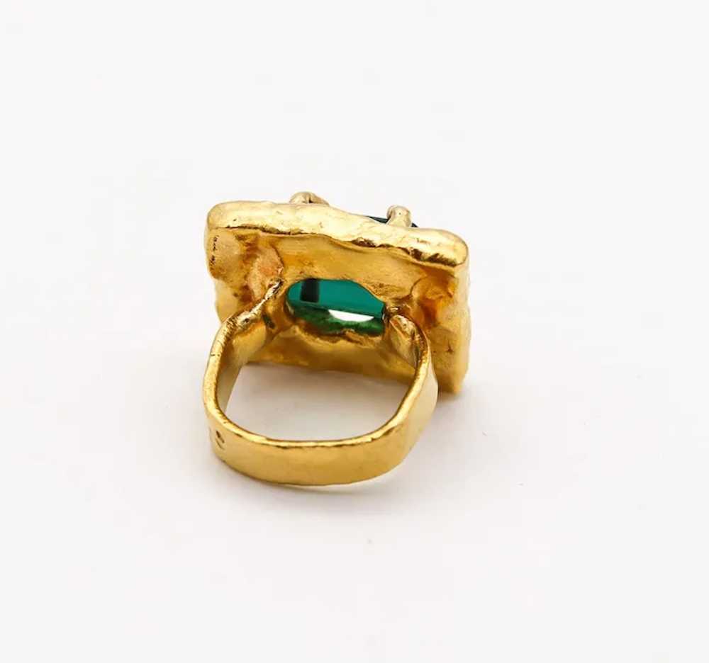 JEAN MAHIE Paris Rare Sculptural Cocktail Ring In… - image 6