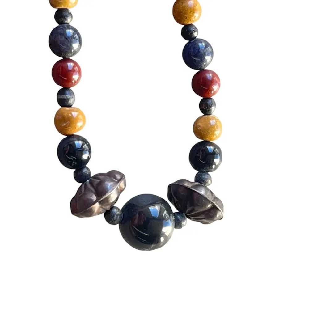 Handcrafted BohoTiger Eye Red Jasper & Agate Bead… - image 2