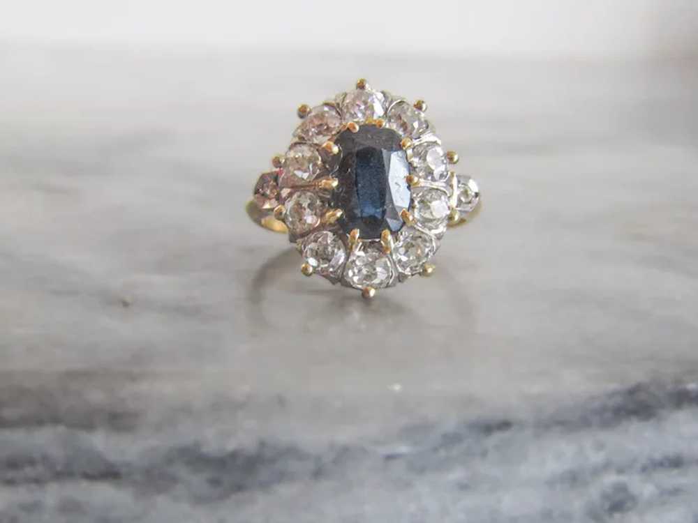 1.7 Carat Art Deco Sapphire and Diamond Platinum … - image 4