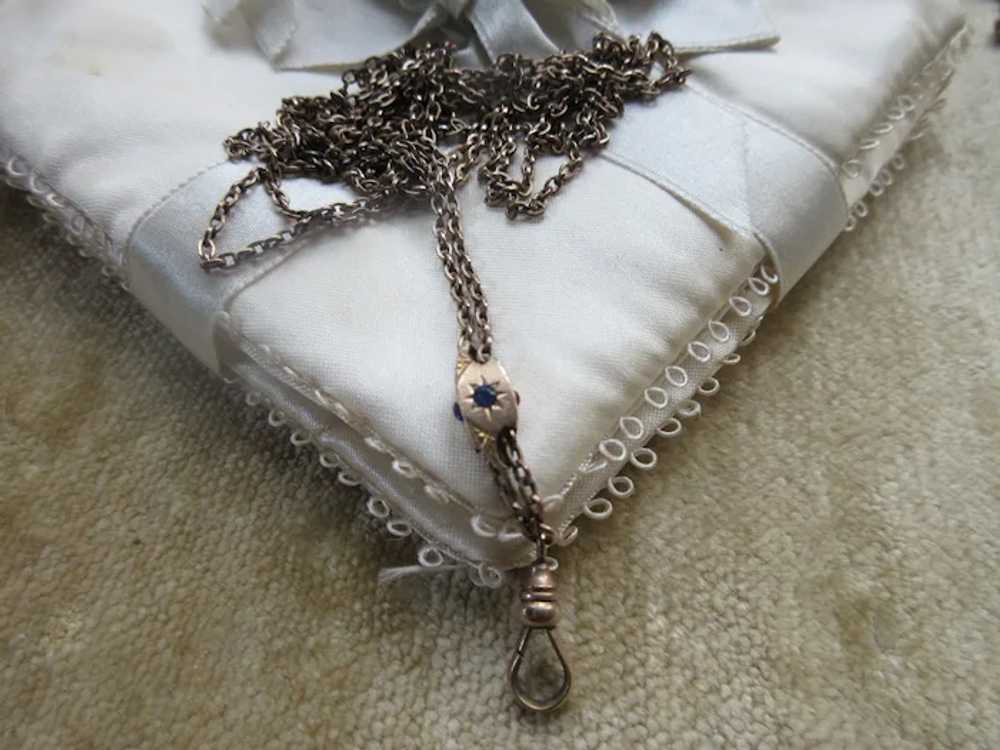 Antique Victorian Ladies Pocket Watch Slide Chain… - image 2