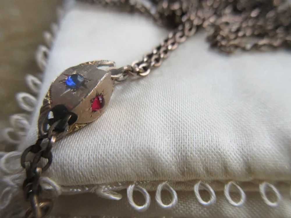 Antique Victorian Ladies Pocket Watch Slide Chain… - image 3