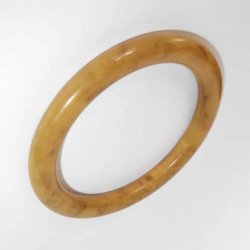 Butterscotch End of the Day Bakelite Bangle Brace… - image 10