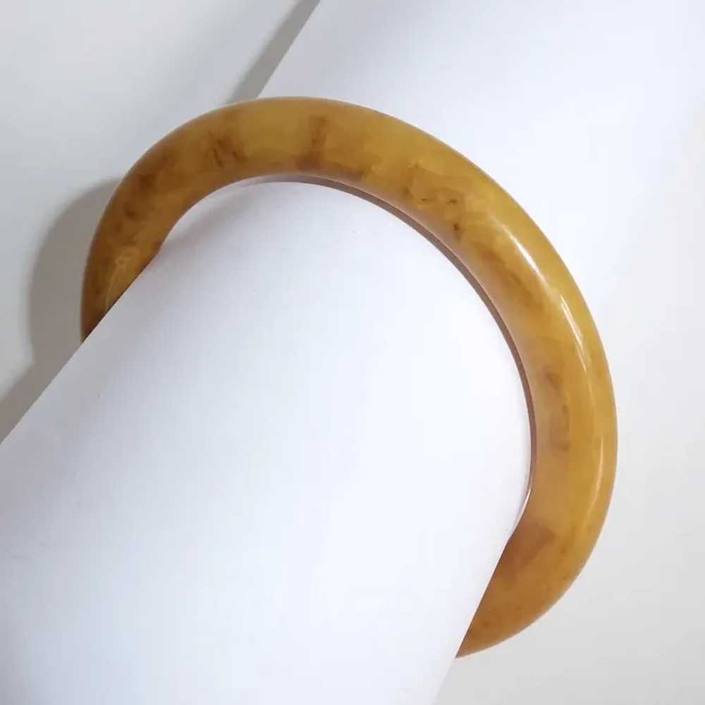 Butterscotch End of the Day Bakelite Bangle Brace… - image 11